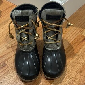Sperry Women's Black and Gray Winter Boots